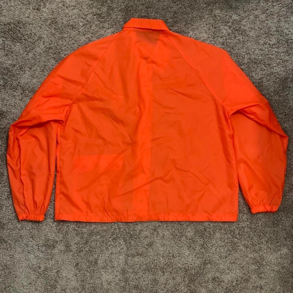 1970's vintage classic Orange Windbreaker Jacket with Graybar Eagle - Picture 5 of 5